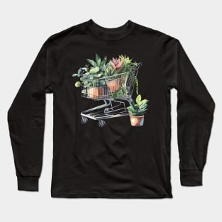 Plants  Shopping Long Sleeve T-Shirt